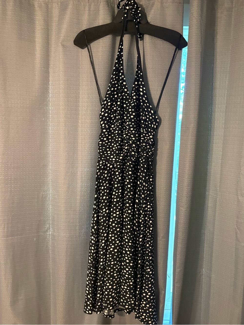 Evan Picone Black and White Polka Dot Dress